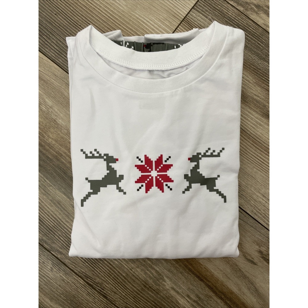 PajamaGram Gray Nordic Reindeer Pajama Set Youth 12 PJG-K2353-12